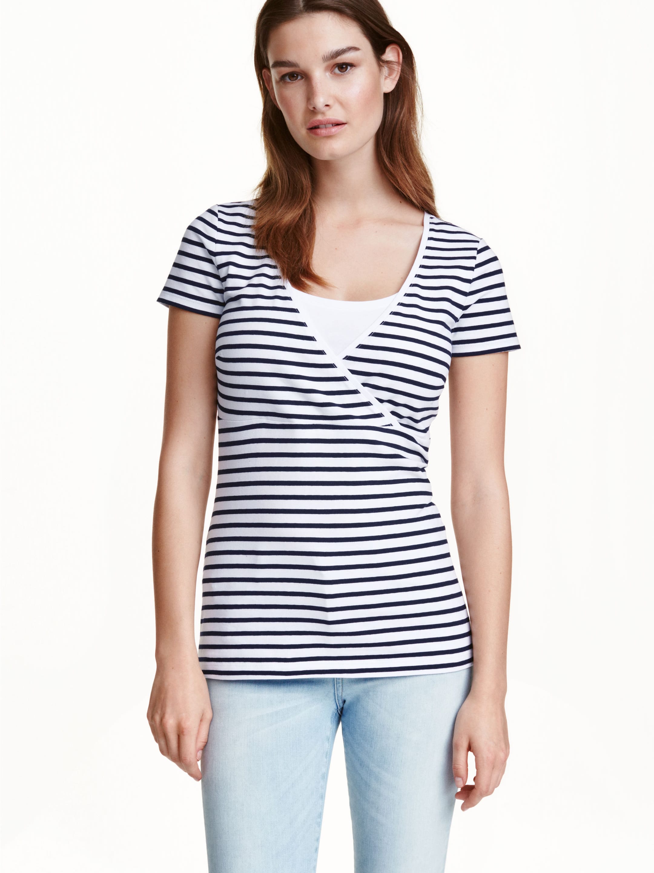 

Футболка H&M 4334145-AARY M Синяя с белым