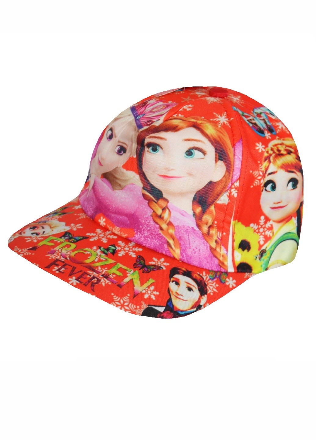 

Кепка девочкам летняя с принтом Холодное сердце 52 см оранжевая (YK-197-02)