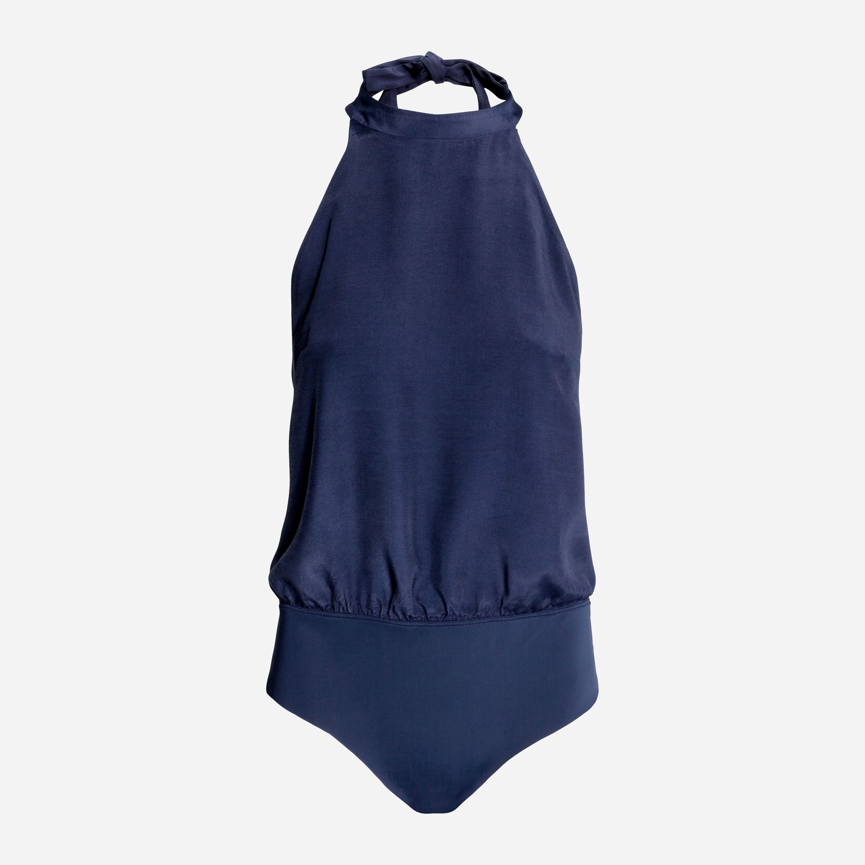

Боди-блузка H&M 4220684-AAQJ 32 Темно-синяя