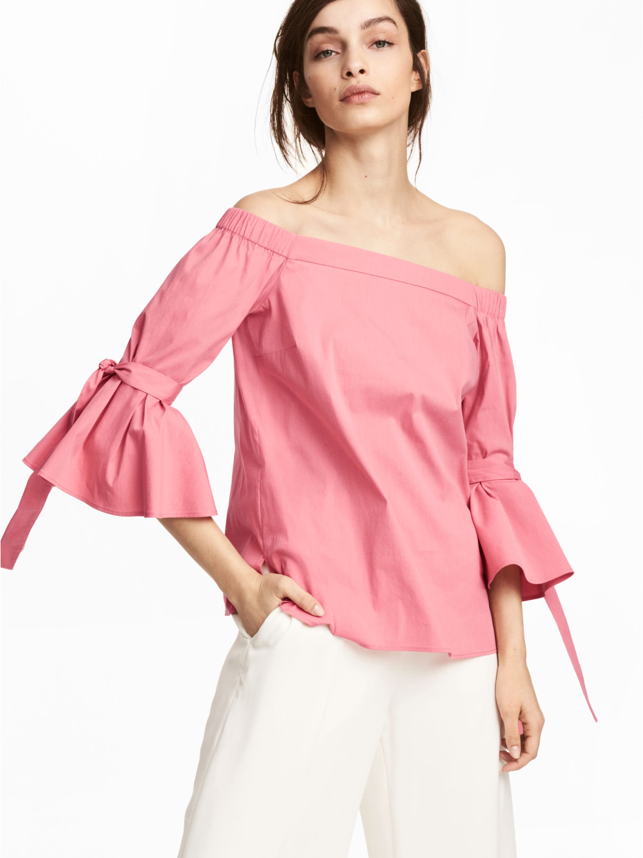 

Топ H&M 5340585-ACWG 44 Розовый