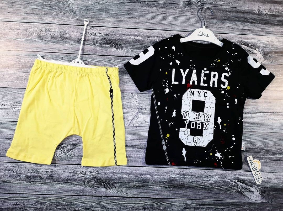 

Костюм Шорты + Футболка Mini Kids 4года 104 см Черный