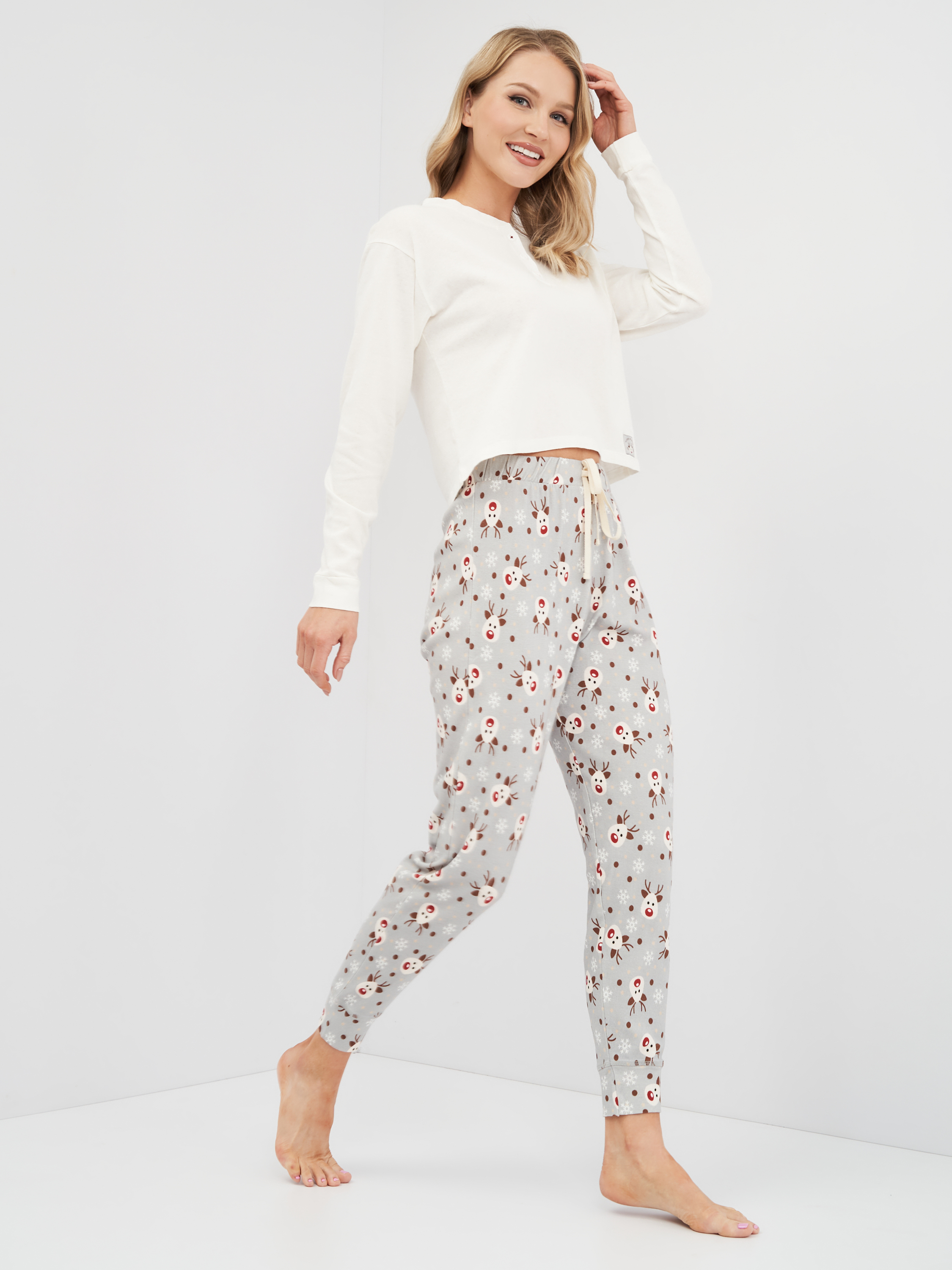 

Пижама Pull & Bear 9863-400-413 S Белая с серым