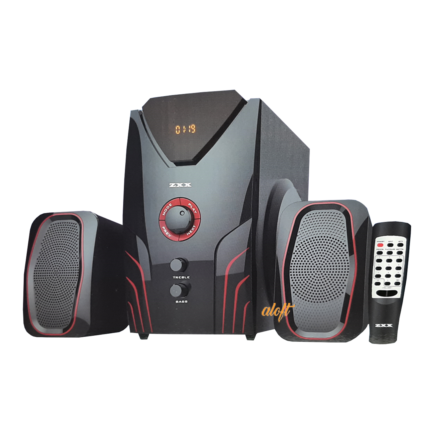 Музыкальный центр ZXX 2.1 с сабвуфером USB + Bluetooth+FM-радио ...
