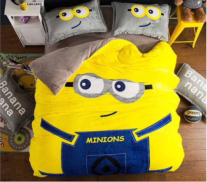 

Комплект постельного белья Homytex Евро микрофибра Minions арт.8-63143