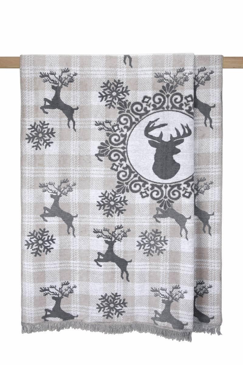 

Плед Arya Deer полуторный 150*200 см хлопковый арт.TR1005193