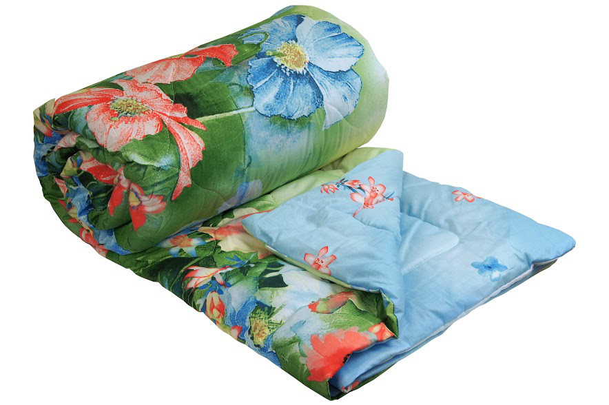 

Одеяло Руно Summer flowers Евро 200*220 см сатин/овечья шерсть легкое арт.322.137ШК_Summer flowers