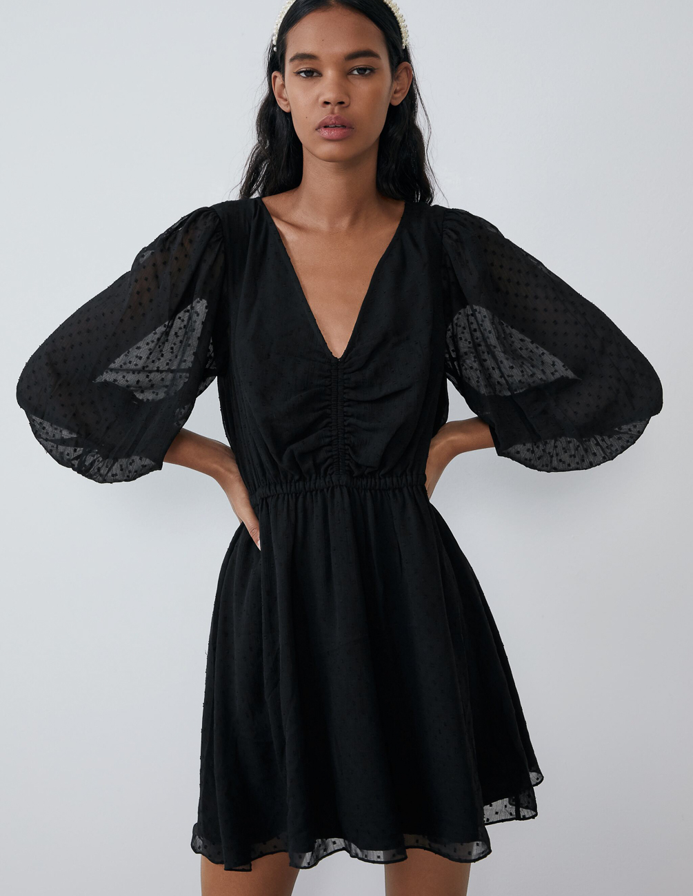 

Платье Zara Ж1064276 (0881/309/800) цвет черный L