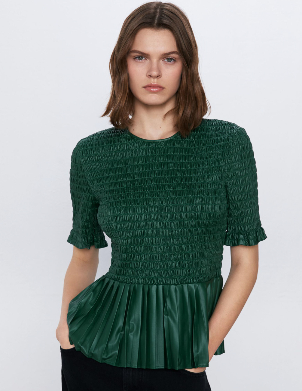 

Блуза Zara Ж1063976 (4786/051/501) цвет зеленый, Блуза Zara Ж1063976 (4786/051/501) цвет зеленый M
