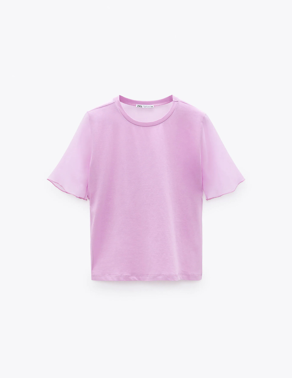 

Футболка Zara Ж1063970 (5644/451/653) цвет сиреневый L