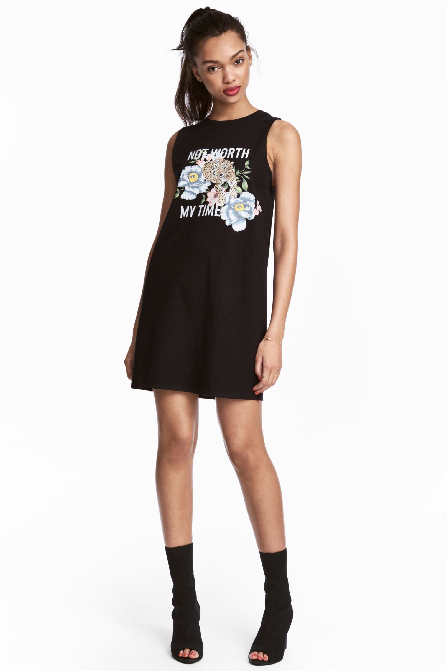 

Платье H&M Ж1062747 цвет черный XXL