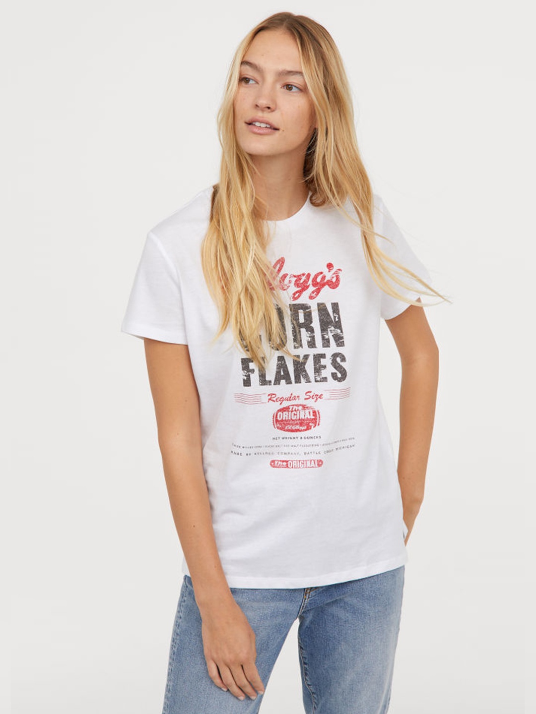 

Футболка H&M Ж1063502 цвет белый L