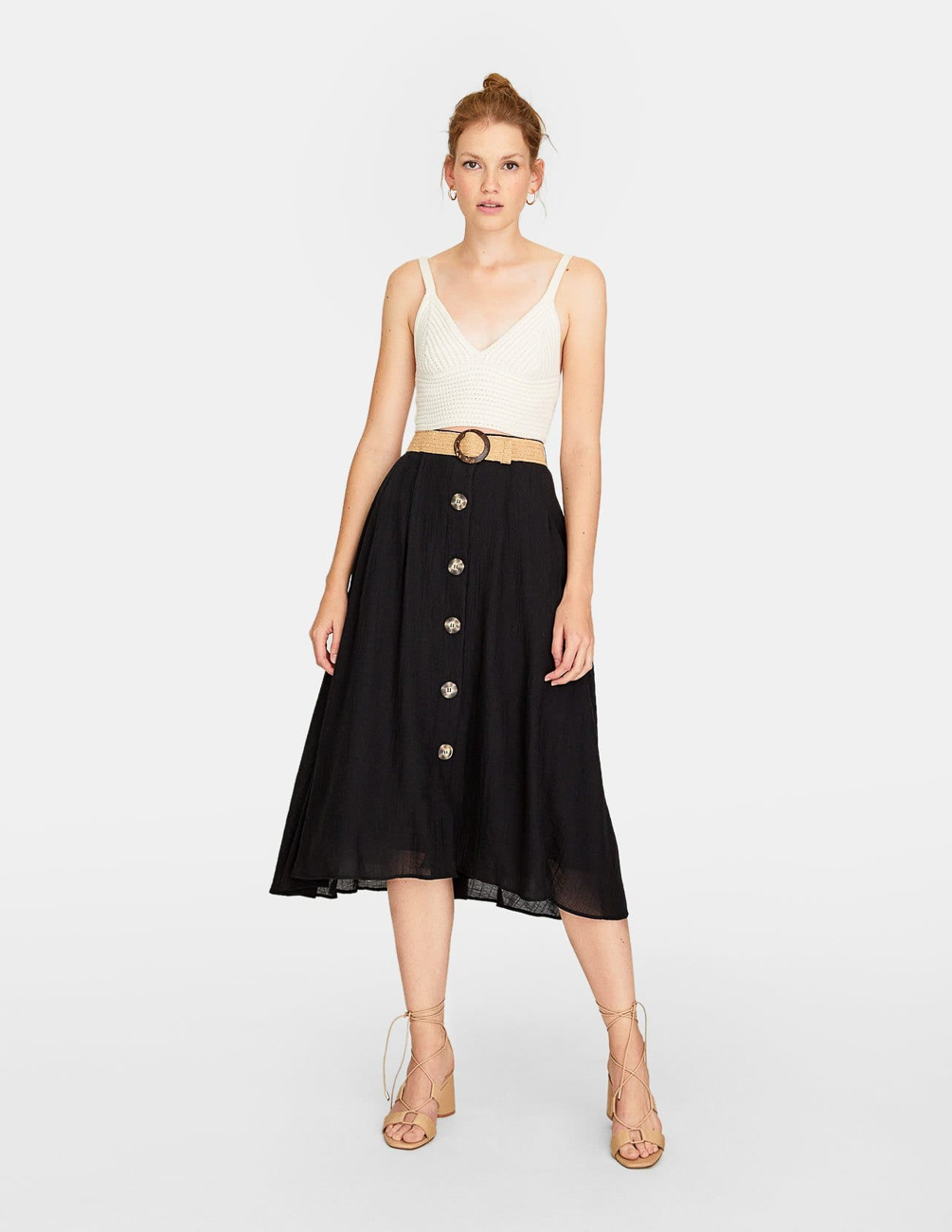 

Юбка Stradivarius Ж1063780 (4735/485/001) цвет черный S
