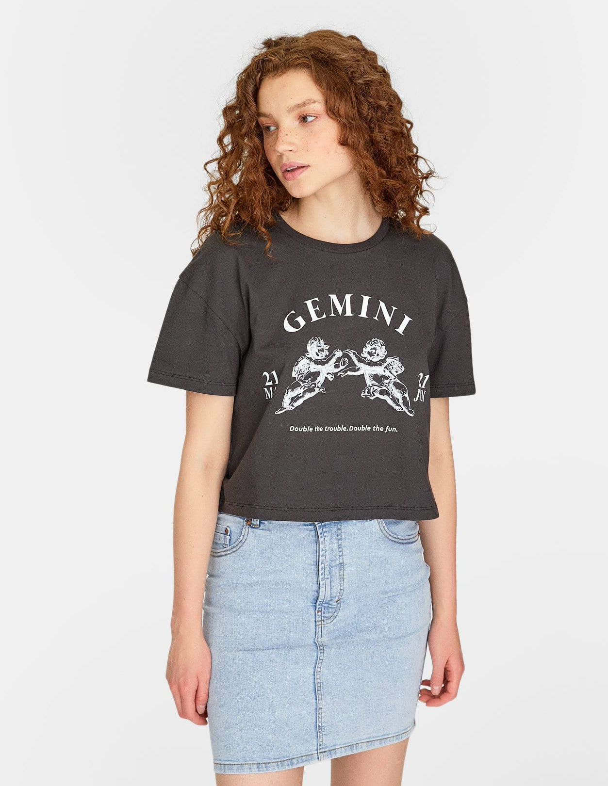 

Футболка Stradivarius Ж1063867 (6599/491/250) цвет серый S