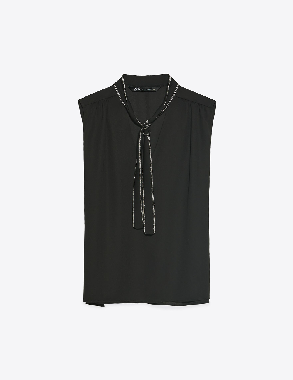 

Блуза Zara Ж1060047 (7484/034/800) цвет черный XS