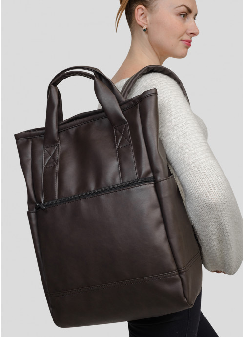 

Сумка Sambag Shoper SEN ТЕМНО-КОРИЧНЕВЫЙ НУБУК