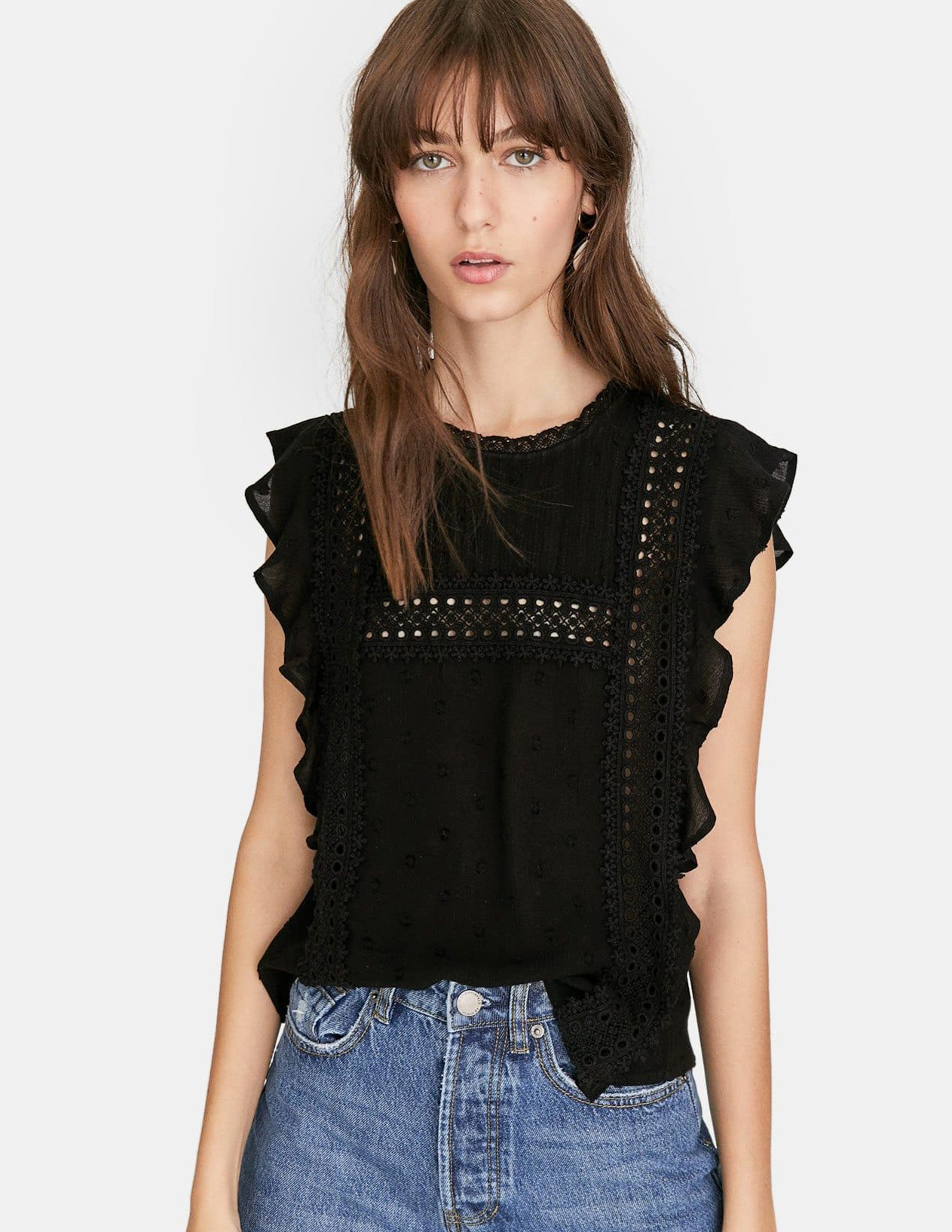 

Блуза Stradivarius Ж1063846 (2108/965/001) цвет черный L