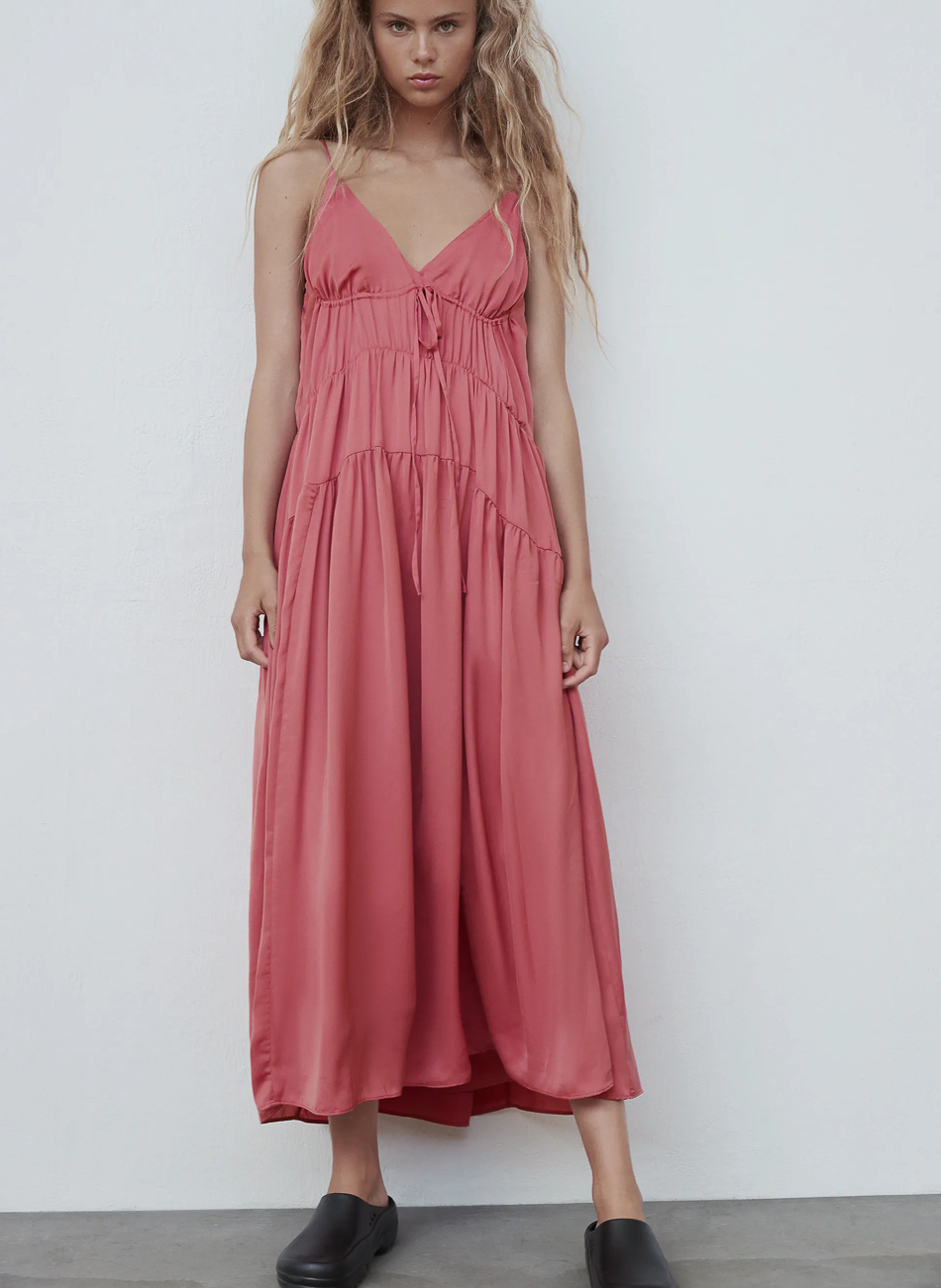 

Платье Zara Ж1059795 (7521/300/647) цвет розовый XS/S