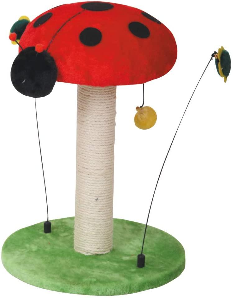 

Когтеточка CROCI Lucky Bugs Mix Cat столбик на подставке 35x35x47 см