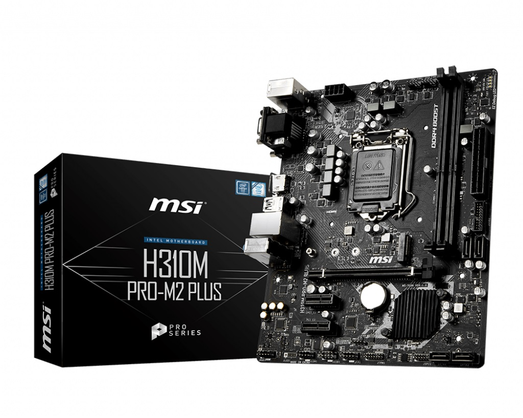 

Материнская плата MSI H310M Pro-M2 Plus (s1151, Intel H310, PCI-Ex16)