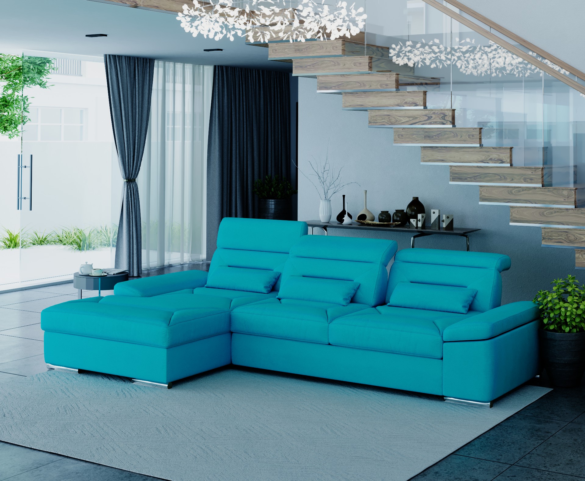 

Диван угловой Парамус Romira 3000х1630 мм Van Cleef левая сторона