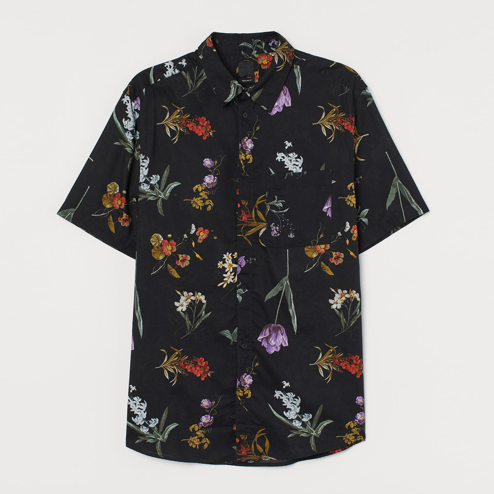 

Рубашка H&M 2603-5016201 S Черная