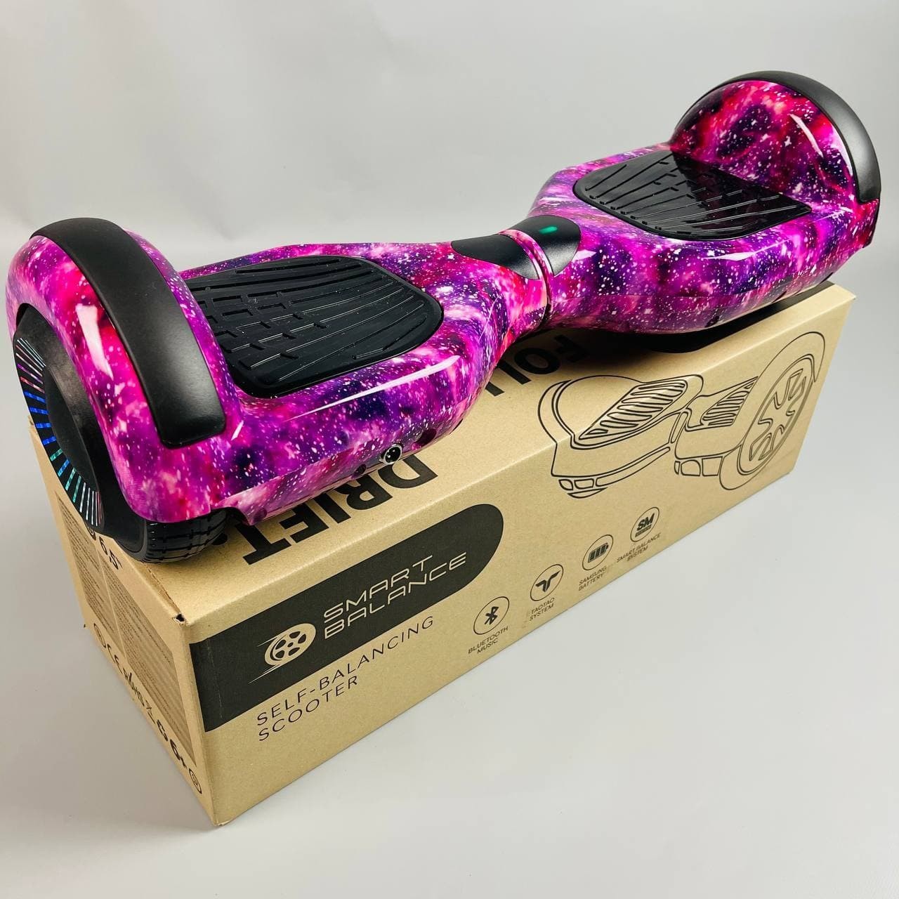 

Гироборд Smart Balance Wheel 6,5" Фиолетовый космос