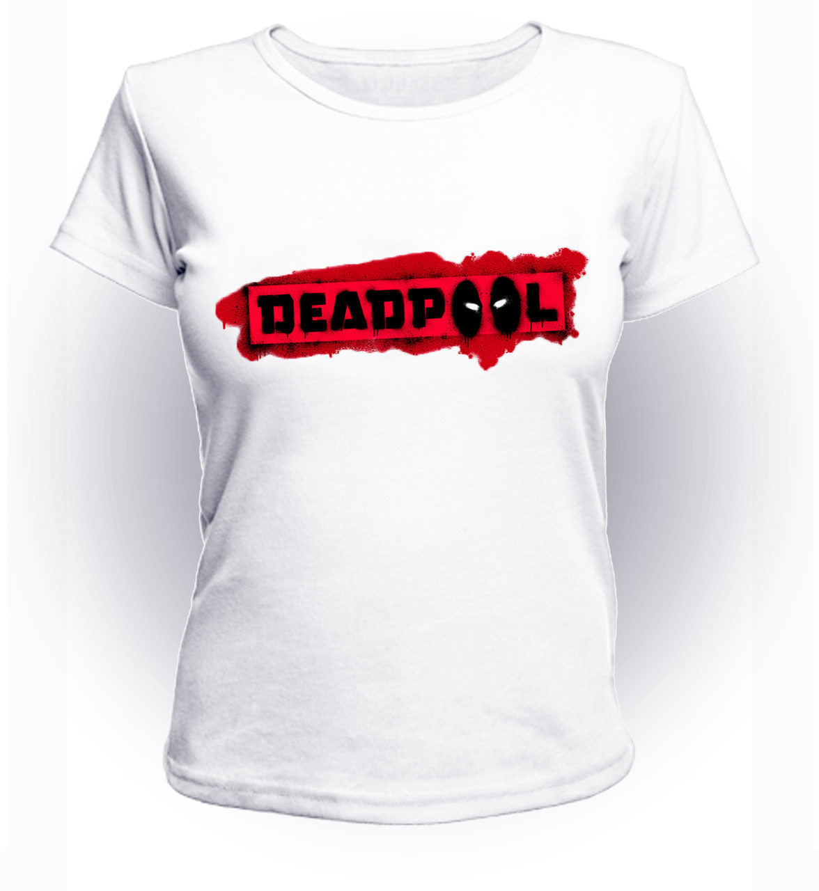 

Футболка GeekLand Дэдпул Deadpool надпись на красном фоне DP.01.021 (FU21DP.01.021/girl-134)