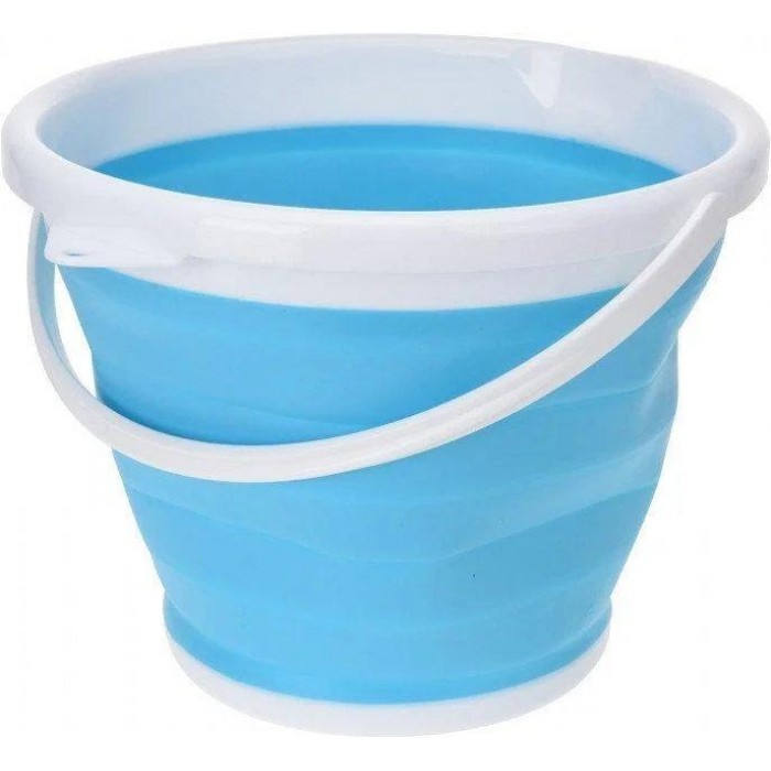 

Ведро силиконовое туристическое складное Collapsible Bucket 10 литров Складное для уборки и мойки Синий (EN210620)