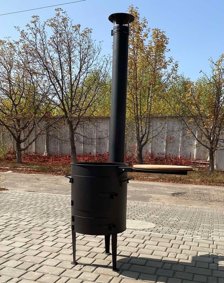 

✅Печь для казана 22-30 литров со столиком