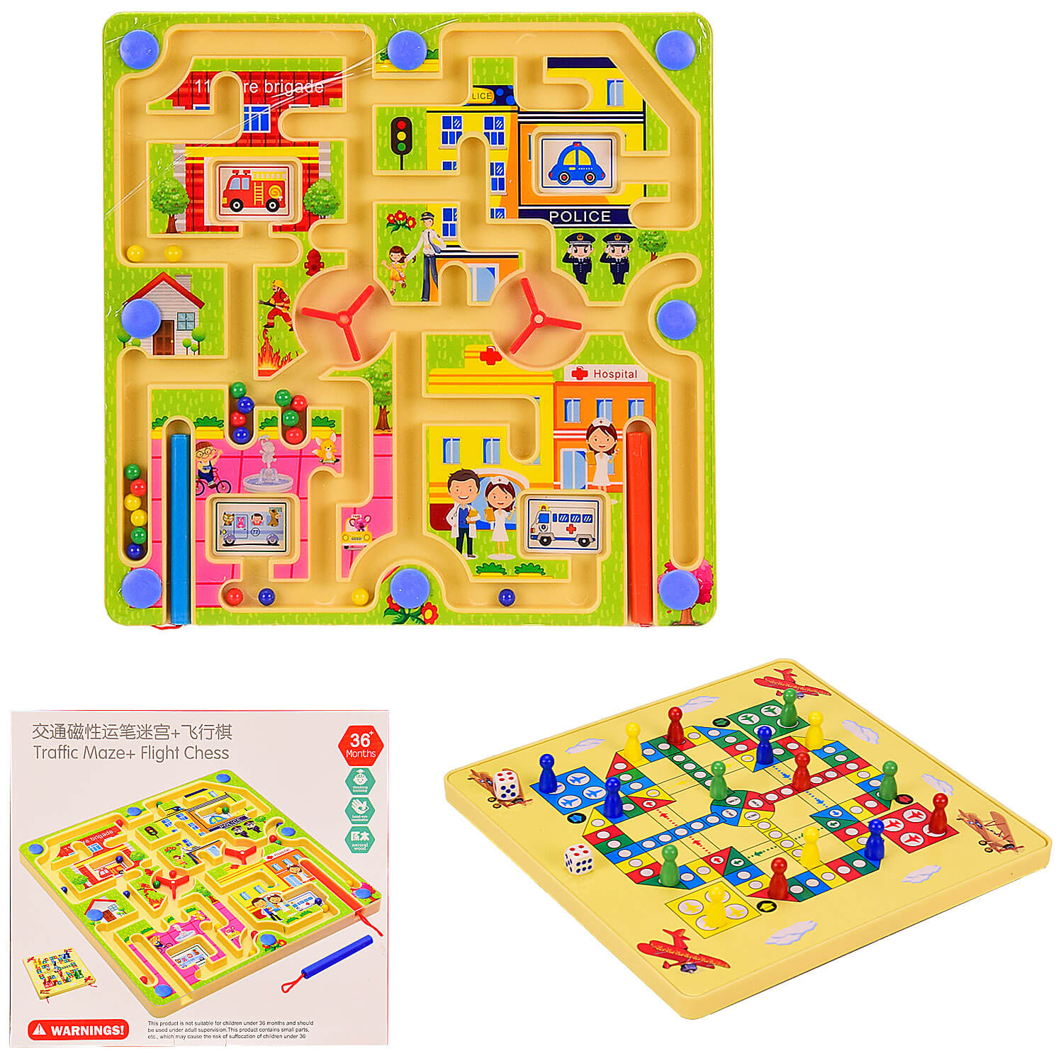 

Деревянная настольная игра с лабиринтом J209 A-Toys (J209)