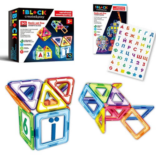 

Конструктор магнитный «IBLOCK» 30 деталей PL-920-01 A-Toys (PL-920-01)