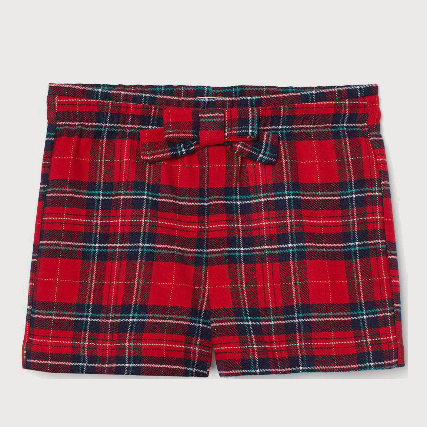 

Шорты H&M 2905-7633670 134 см Красный/Клетка