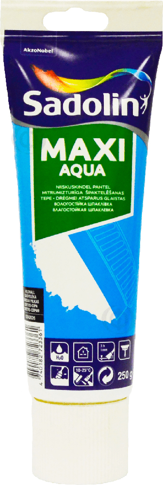

Шпаклевка акриловая Sadolin Maxi Aqua для стен и потолка 250 г Серая (5242826)