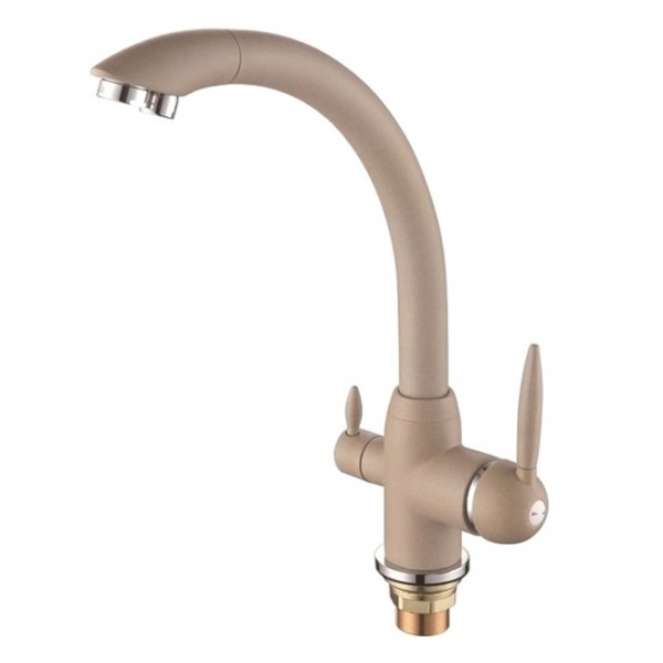 

Смеситель на две воды Frap H43 F4399-20 бежевый