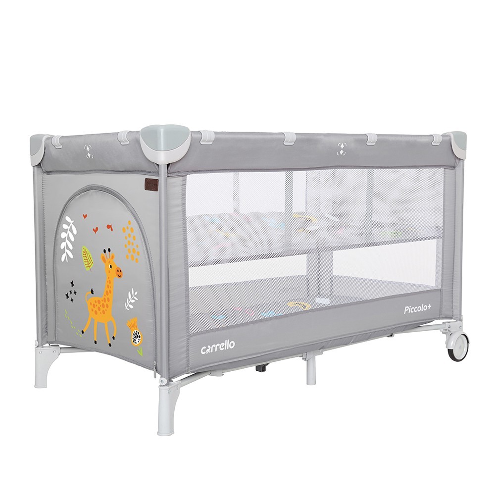 

Манеж CARRELLO Piccolo+ CRL-9201/2 со вторым дном Ash Grey
