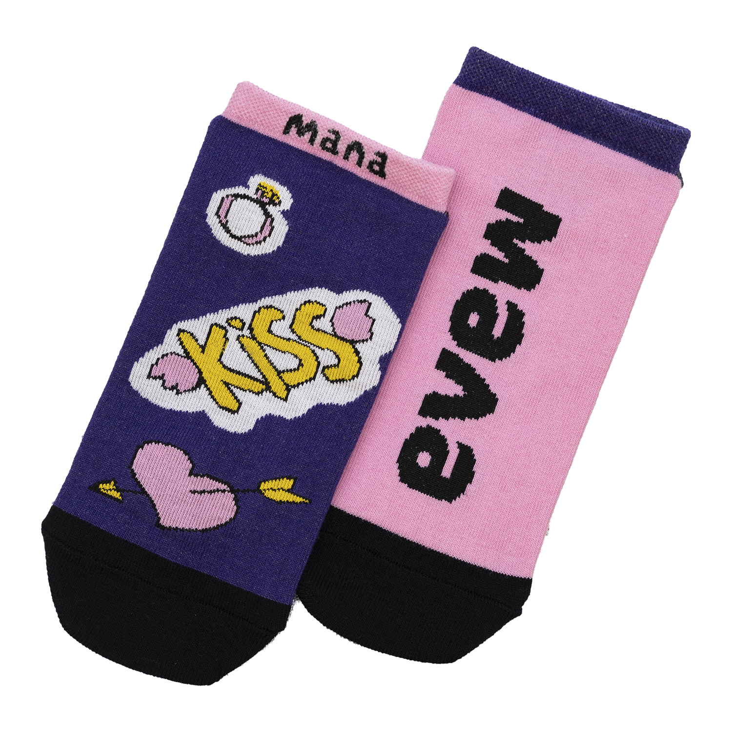 

Носки женские Premier Socks 53740 36-39 Розово-фиолетовый c принтом "KISS"