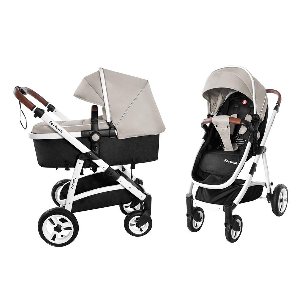 

Коляска прогулочная CARRELLO Fortuna CRL-9001/1 Peanut Beige 2в1 c матрасом + дождевик
