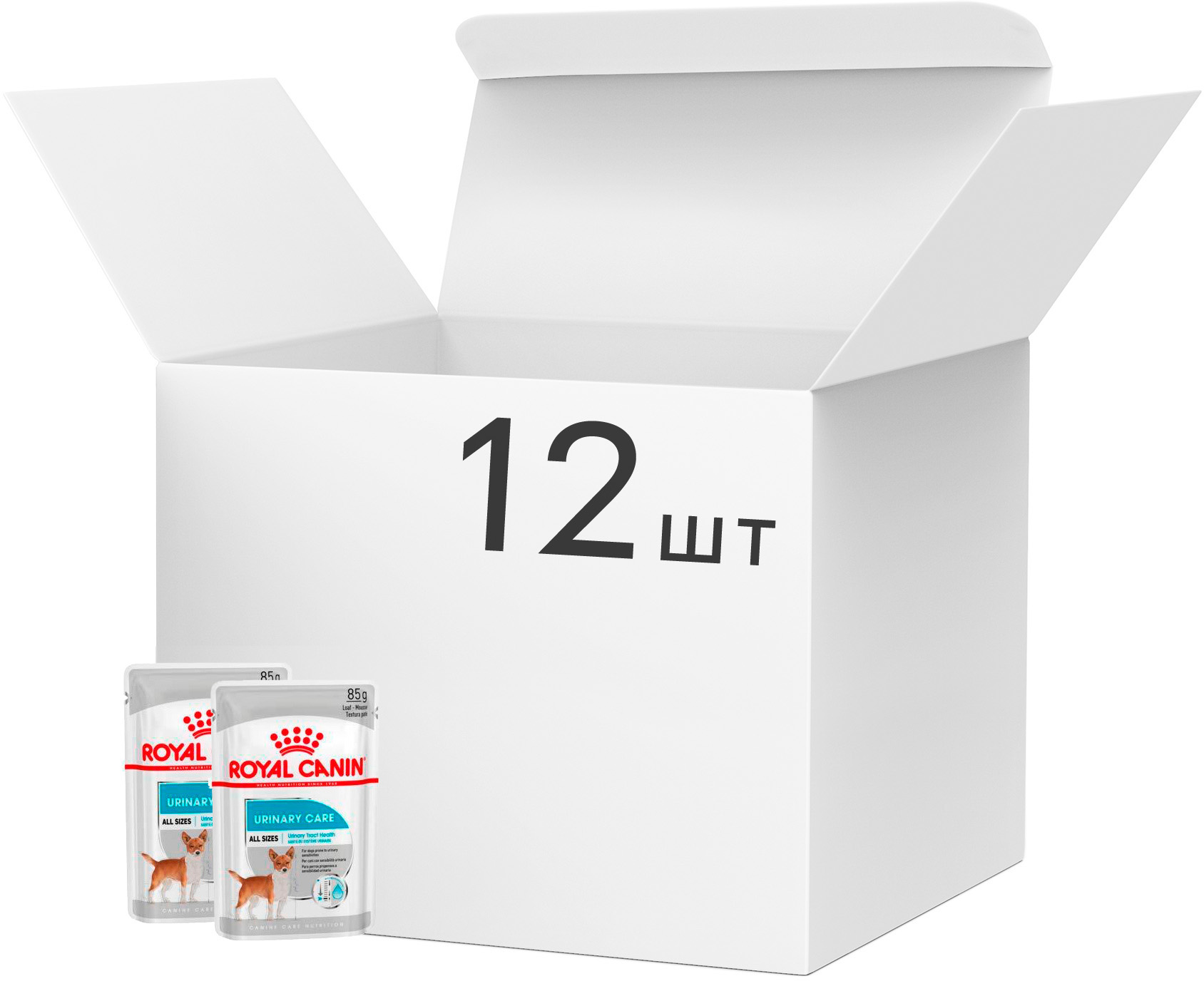

Упаковка влажного корма для собак Royal Canin Ccn Wet Urinary Loaf 12 шт х по 85 г