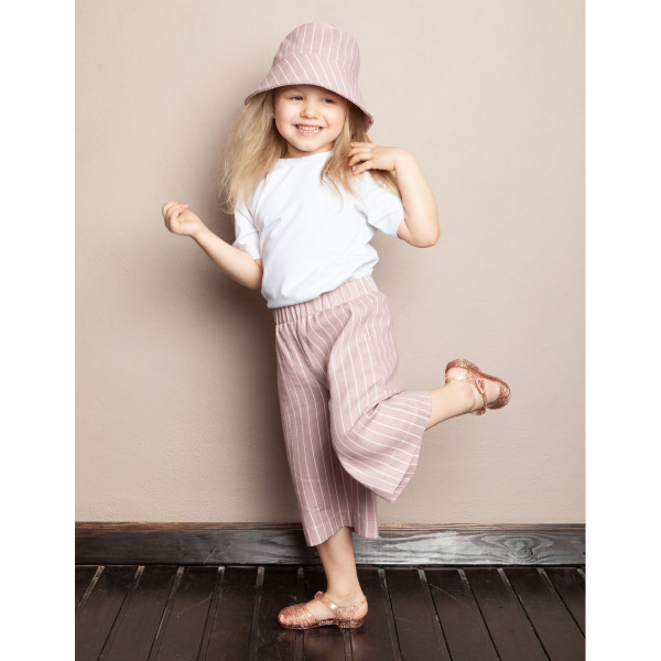 

Брюки-кюлоты Лима пудра в белую полоску для девочек EvgaKids 41338 92-98 см