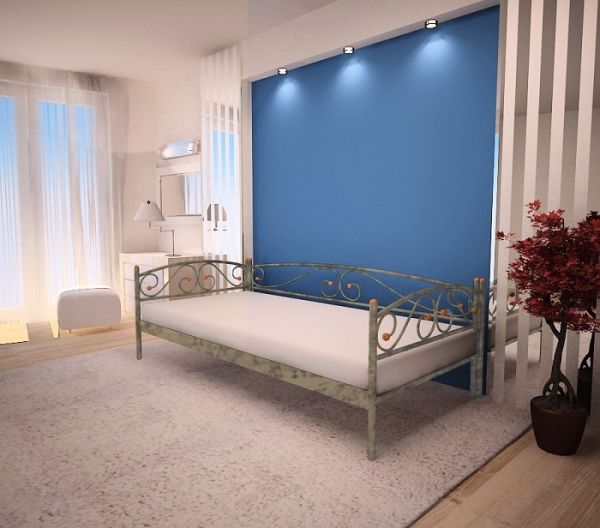 

Кровать Verona Lux Метакам Шагрень серая 180х200