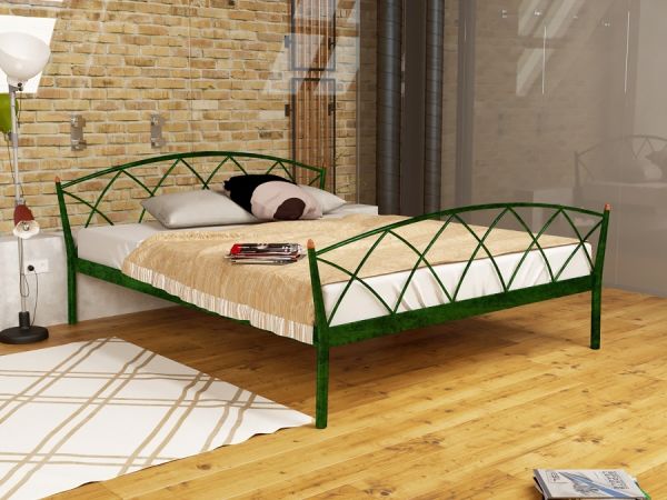 

Кровать Jasmine Elegance-2 Метакам Шагрень зеленая 160х190