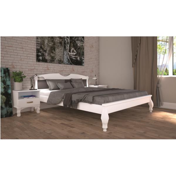 

Кровать ТИС КОРОНА 3 90*190 дуб Белый + Leroy 321