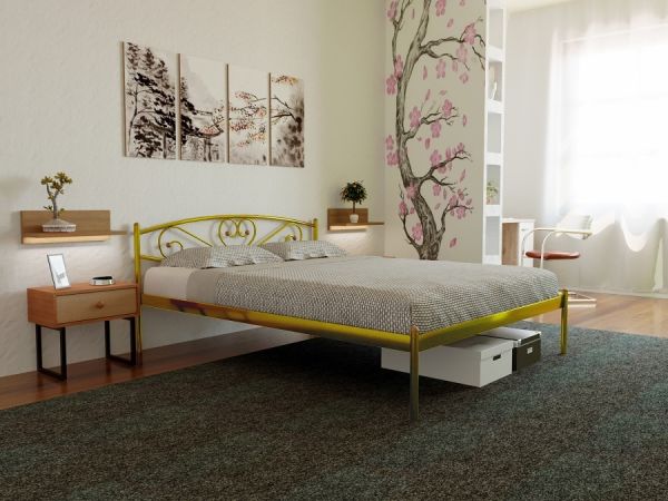 

Кровать Milana-1 Метакам Золото 160х200