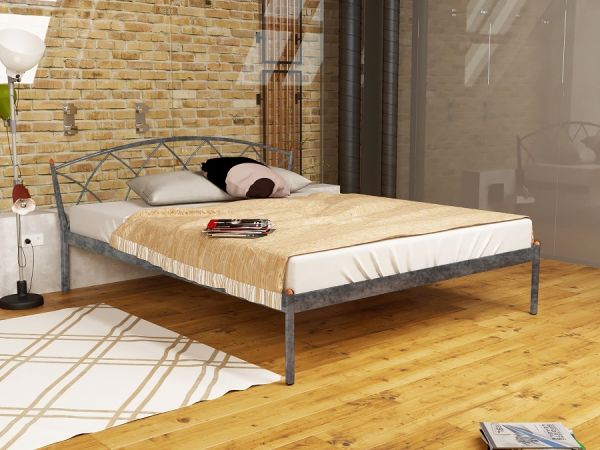 

Кровать Jasmine Elegance-1 Метакам Шагрень серая 120х200