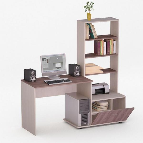 

Компьютерный стол LED-72 FlashNika Коимбра + Дуб Лимберг