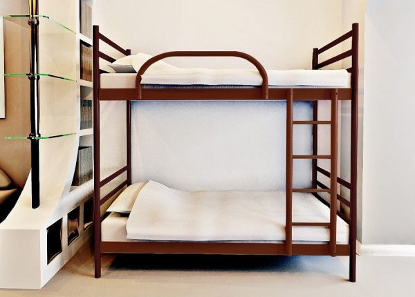 

Двухъярусная кровать Fly Duo Метакам Красный лак 90х190