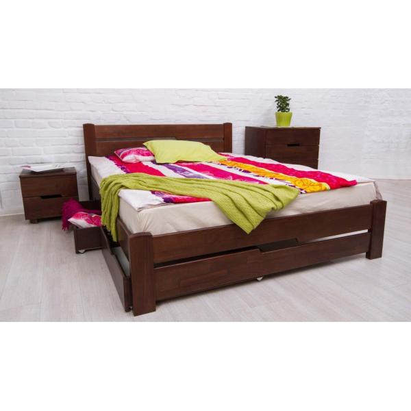 

Кровать Олимп Айрис с четырьмя ящиками 160x200 Венге
