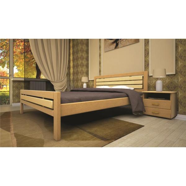 

Кровать ТИС МОДЕРН 1 140*190 сосна Лак Ольха + Лак лак