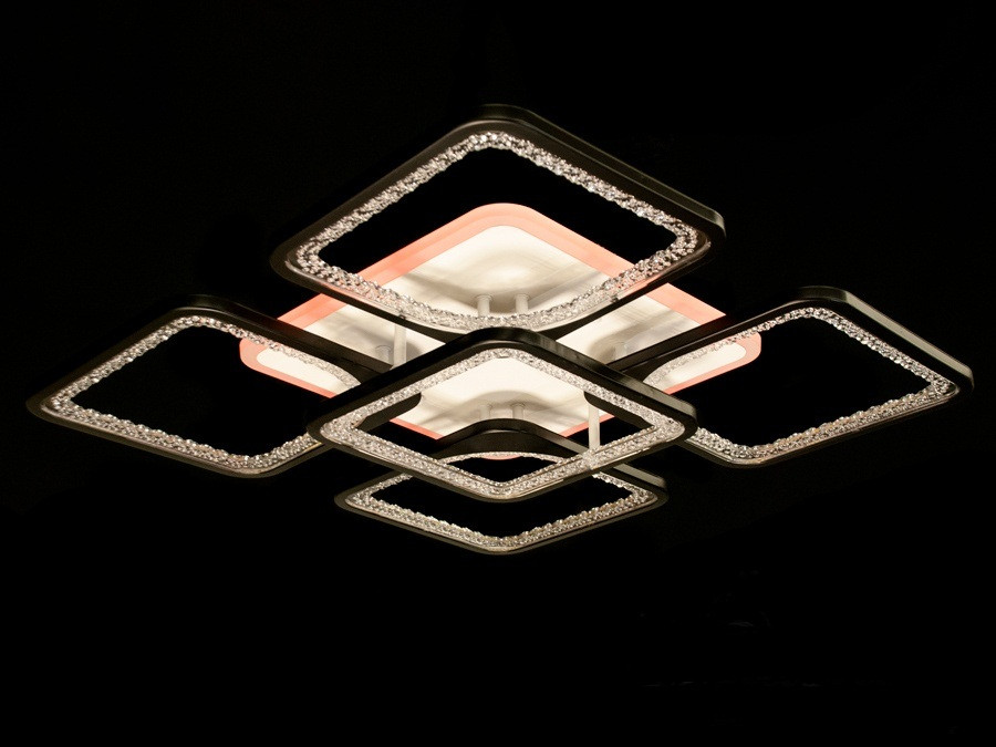 

Стельова світлодіодна люстра з діммером 120W