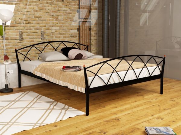 

Кровать Jasmine Elegance-2 Метакам Черный матовый 120х200